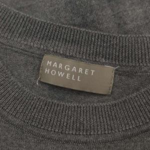 MARGARET HOWELL ウール クルーネック ニット セーター 長袖 2 グレー