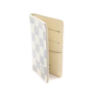 LOUIS VUITTON ダミエアズール オーガナイザー ドゥポッシュ カードケース PVC 白 ホワイト N61727