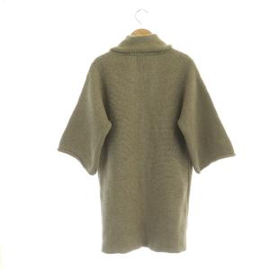 JOHN SMEDLEY ニットガウン カーディガン 九分袖 グレージュ