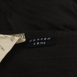 JURGEN LEHL コットンリネン羽織カーディガン ニット チャコールグレー