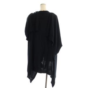 JOHN SMEDLEY ANAYI別注 ウール ニット ビッグショール 黒 ブラック