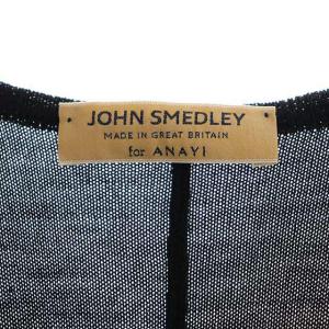 JOHN SMEDLEY ANAYI別注 ウール ニット ビッグショール 黒 ブラック