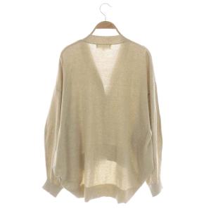 ENFOLD 23SS HEXAGON CARDIGAN カーディガン ニット 長袖 Vネック コクーン 38 杢ベージュ