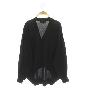 ENFOLD 23SS HEXAGON CARDIGAN ニット 長袖 Vネック コクーン 38 ブラック