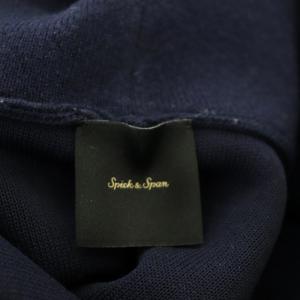 Spick&Span ダブルフェイスフーディワンピース ニット ロング 長袖 カシミヤ混 F 紺 ネイビー