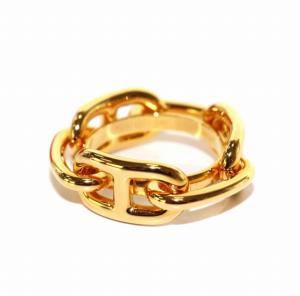HERMES シェーヌダンクル スカーフリング ゴールド アクセサリー