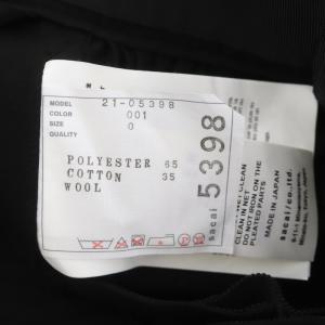 sacai 21SS SUITING SKIRT ドッキング ラップ プリーツ アシンメトリー 0 ブラック