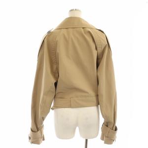Acne Studios コットンポリエステルクロップドトレンチコート 総裏地 32 茶 ブラウン