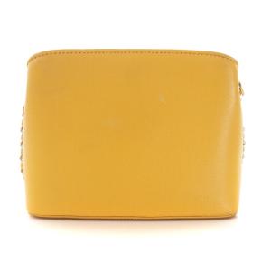 FURLA TESSA XS ショルダーバッグ レザー チェーン ロゴ 黄 イエロー