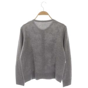 Diagram GRACE CONTINENTAL カーディガン 切替 長袖 ビジューボタン 花柄 36 グレー ピンク