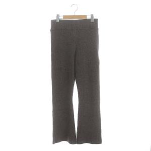 Eternal パンツ リブニットパンツ カシミヤ フレア イージー 36 モカ