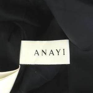 ANAYI ワンピース ノースリーブ ロング ミモレ 38 紺 ネイビー