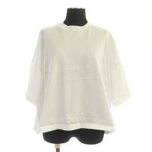 23SS FALLA カットソー 七分袖 ワイド クロップド コットン 8 白 ホワイト