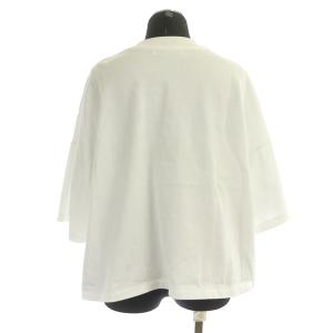 MACKINTOSH 23SS FALLA カットソー 七分袖 ワイド クロップド コットン 8 白 ホワイト