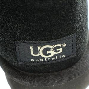 UGG australia W CLASSIC MINI ムートンブーツ ショートブーツ 24cm 黒 ブラック 5854