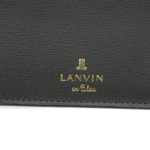 LANVIN en Bleu パスケース カードケース レザー 黒 ブラック