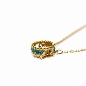 SWAROVSKI ネックレス クリスタル ラウンド サークル ゴールド