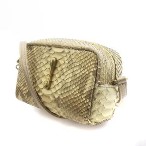 TOFF&LOADSTONE レヴューミニ ショルダーバッグ パイソン レザー ベージュ