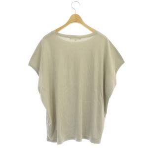 23区 vingt-trois 22AW フレンチスリーブ カットソー プルオーバー 無地 コットン 48 グレージュ