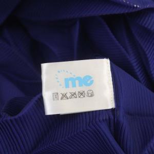 me ISSEY MIYAKE ノースリーブカットソー クルーネック 透け感 青 ブルー