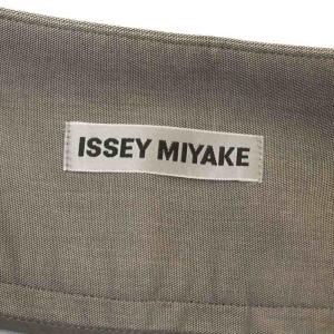 ISSEY MIYAKE ワイドパンツ コットン混 ウエストボタン 1 ライトブルー