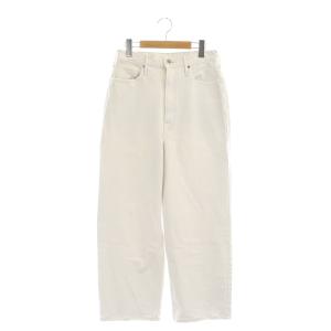 L'Appartement別注 THE LIVELY ワイドデニム パンツ ダメージ加工 24 ライトグレー