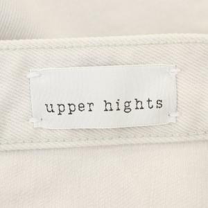 upper hights L'Appartement別注 THE LIVELY ワイドデニム パンツ ダメージ加工 24 ライトグレー