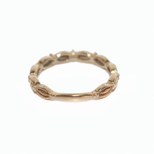 agete ピンキーリング 指輪 ダイヤモンド 0.02ct K10 YG 3号 イエローゴールド SH