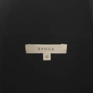 EPOCA ボレロ ニット カーディガン ショールカラー 長袖 40 黒 ブラック