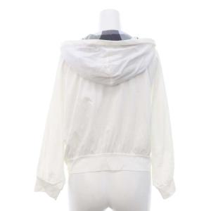 BLUE LABEL CRESTBRIDGE ジップパーカー ジャケット クロップド丈 38 白 ホワイト