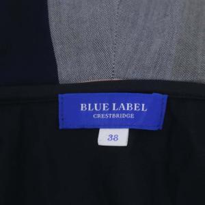 BLUE LABEL CRESTBRIDGE クロップド ジップパーカー ジャケット 前開き 38 紺 ネイビー