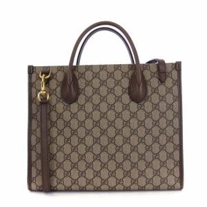 GUCCI 648134 Disney ドナルドダック GGスプリーム 2WAY トートバッグ ベージュ