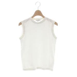 CREW NECK SLEEVELESS TEE カットソー ノースリーブ 0 白 ホワイト