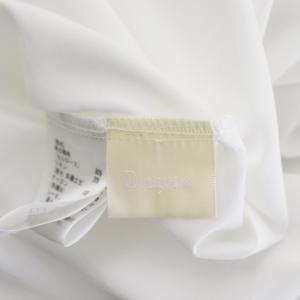 Diagram GRACE CONTINENTAL 21SS フラワー刺繍 ワンピース ロング マキシ丈 七分袖 Vネック 36 白 青 水色