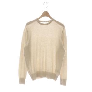 22SS Cariaggi Sheer ニット セーター 長袖 カシミヤ ベージュ