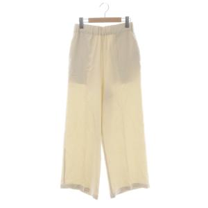 Deuxieme Classe 23SS Silk Looker パンツ ワイド ストレート イージー 36 ライトベージュ