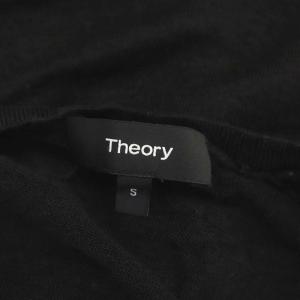 Theory SAG HARBOR V DOLMAN リネン Vネック ニット カットソー 長袖 S 黒 ブラック