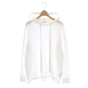 クラシック天竺フードロンT カットソー パーカー 長袖 38 白 ホワイト