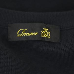Drawer 16Gミラノ編みケープカーディガン 九分袖 ニット ブラック