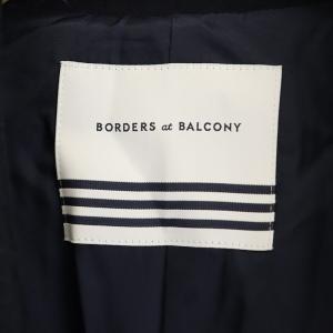 BORDERS at BALCONY 22AW WOOL DOUBLE JACKET 金ボタン 38 ネイビー