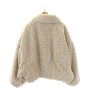 SNIDEL 22AW ショートボアコート オーバーサイズ F ライトベージュ