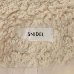 SNIDEL 22AW ショートボアコート オーバーサイズ F ライトベージュ