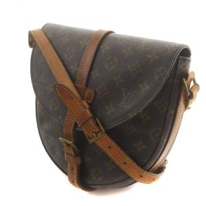 LOUIS VUITTON モノグラム シャンティ MM ショルダーバッグ PVCキャンバス ベルト ブラウン M51233