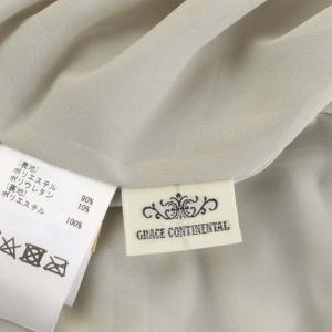 GRACE CONTINENTAL ベロアプリーツスカート ロング マキシ丈 36 ベージュ