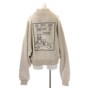 LOEWE DON'T FORGET ニット オーバーサイズ スウェット リネン混 S ライトベージュ