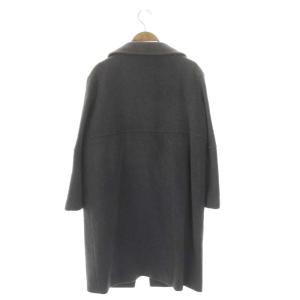 ANYA HINDMARCH ウール ターンロック装飾 コート ステンカラーコート アウター ロング XS グレー