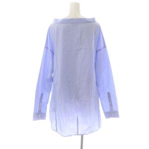 Deuxieme Classe ブラウス シャツ プルオーバー 長袖 青 ブルー