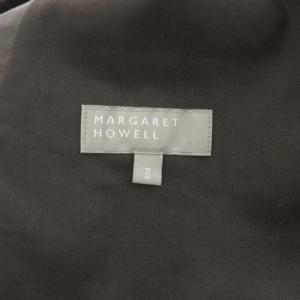 MARGARET HOWELL 23SS リネン混ワイドイージーパンツ 2 茶 ブラウン
