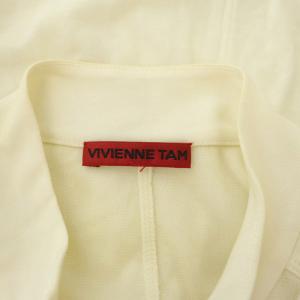 VIVIENNE TAM ジップアップジャケット レース 花モチーフ 切替 メッシュ 1 アイボリー