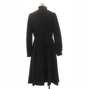 Chesty ビジューパールワンピース ロング 長袖 フリルカラー 0 黒 ブラック